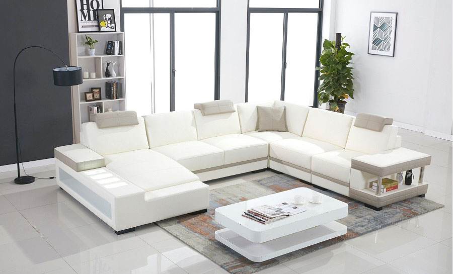 Prichard Leather Sofa Lounge Set